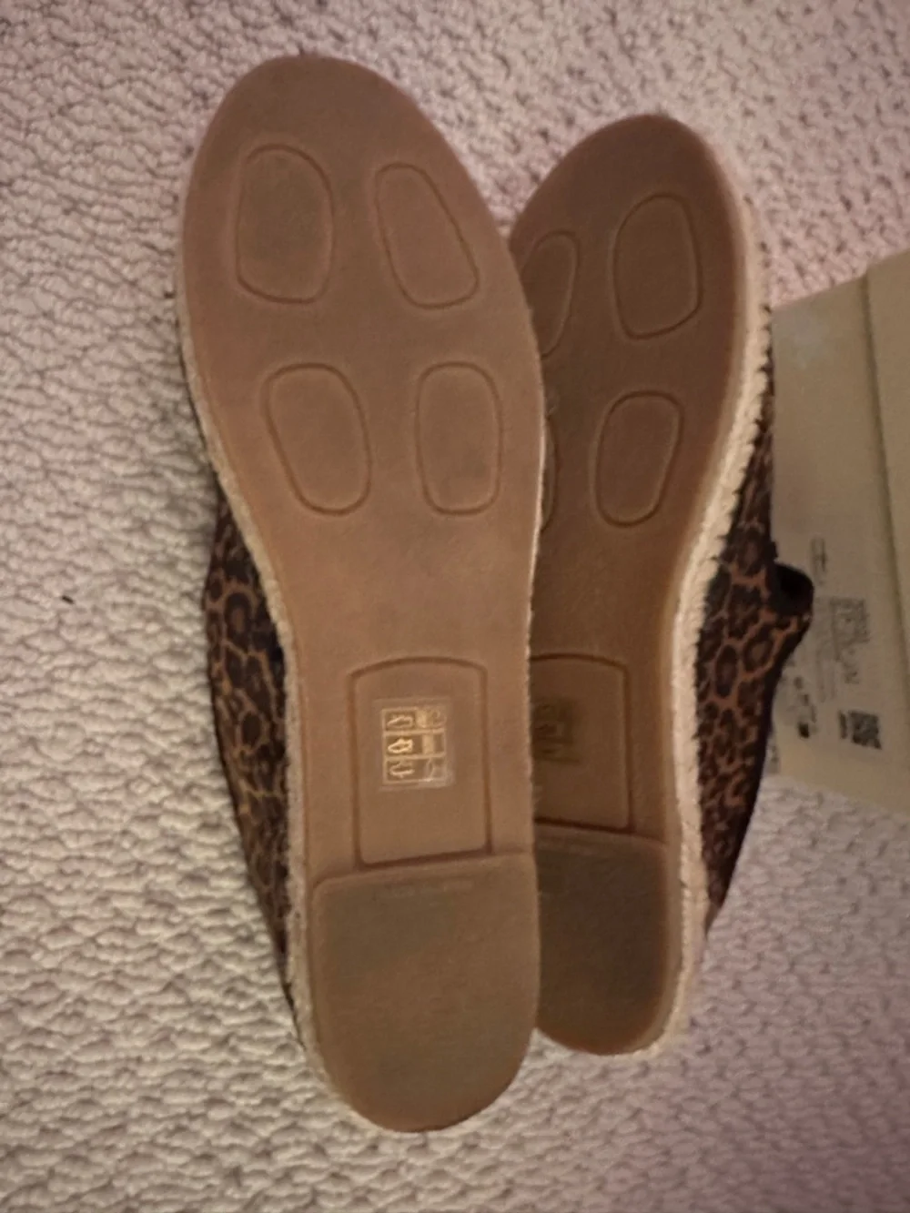 Sezane Leopard Print Espadrille Mary Jane Flats Mariana - Picture 3 of 4